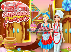 Anna and Cinderella At The Cupcakes Factory