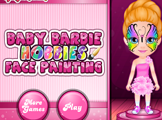 Baby Barbie Hobbies Face Painting