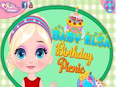 Baby Elsa Birthday Picnic