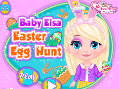 Baby Elsa Easter Egg Hunt
