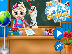 Baby Elsa School Time