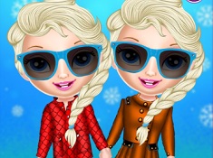Baby Elsa Winter Shopping