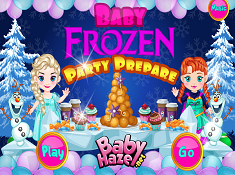 Baby Frozen Party Prepare