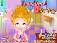 Baby Hazel Hair Day