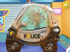 Baby Police Car Wash