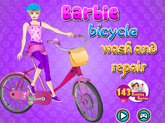 Barbie Bicycle Wash And Repair