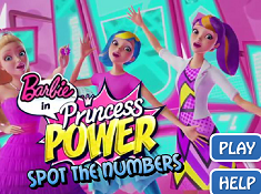 Barbie in Princess Power Spot the Numbers