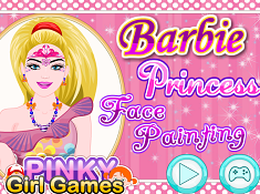 Barbie Princess Face Painting