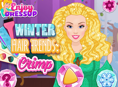Barbie Winter Hair Trends Crimp