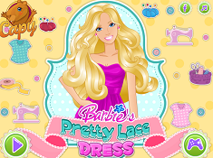 Barbies Pretty Lace Dress