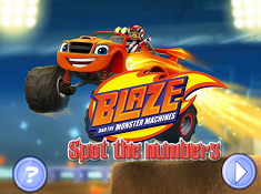 Blaze and the Monster Machines Spot the Numbers