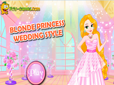 Blonde Princess Wedding Style
