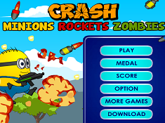 Crash Minions Rocket Zombies
