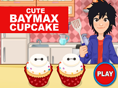 Cute Baymax Cupcake