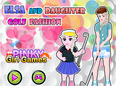 Elsa And Daughter Golf Fashion