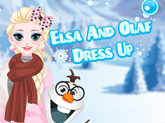 Elsa And Olaf Dress Up