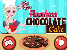 Elsa Cooking Flourless Chocolate Cake