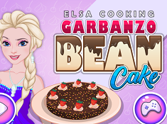 Elsa Cooking Garbanzo Bean Cake