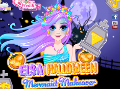 Elsa Halloween Mermaid Makeover