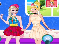 Elsa vs Cinderella Blonde Contest
