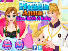 Frozen Anna Give Birth a Baby