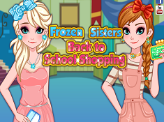 Frozen Sisters Back 2 School Shopping