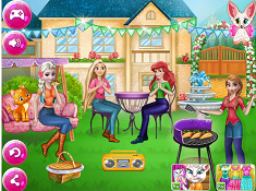 Frozen Sisters Barbecue Party