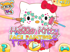 Hello Kitty Face Painting