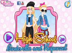 High School Cinderella and Rapunzel