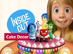 Inside Out Cake Decor