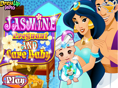 Jasmine Pregnant and Care Baby