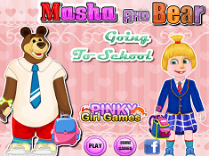 Masha And Bear Going To School
