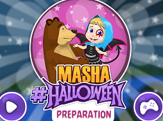 Masha Halloween Preparation