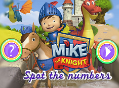 Mike The Knight Spot the Numbers