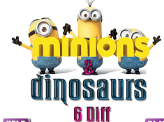Minions and Dinosaurs 6 Diff
