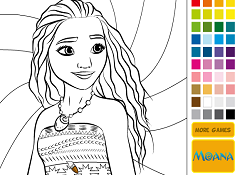 Moana Online Coloring