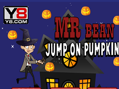 Mr Bean Jump on Pumpkin