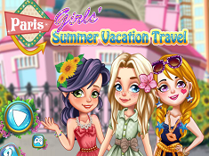 Paris Girls Summer Vacation Travel