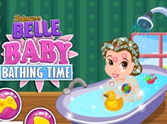 Princess Belle Baby Bathing Time