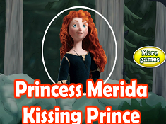 Princess Merida Kissing Prince