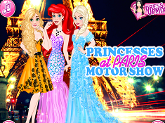 Princesses At Paris Motor Show