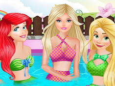 Princesses Pool Day