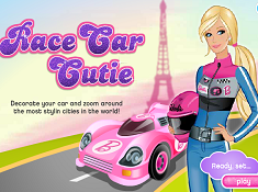 barbie games racing