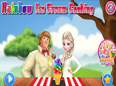 Rainbow Ice Cream Cooking