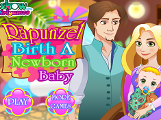 Rapunzel Birth a Newborn Baby