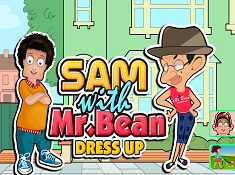 Sam With Mr Bean Dress Up