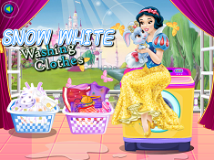 Snow White Washing Clothes