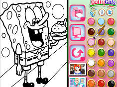 Spongebob Burger Online Coloring