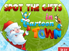 Spot the Gifts in Cartoon Town