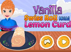 Vanilla Swiss Roll With Lemon Curd